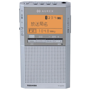 ���Łb���C�hFM/AM���W�I�@LED���C�g���ځbTY-SCR70-S