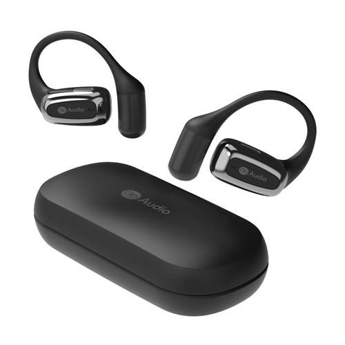 完全ワイヤレスBluetoothオープンイヤー型イヤホン(ブラック