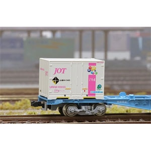 【再生産】(N) C-1206 12fコンテナ UR19A-10000番台タイプ(軽量型) JOTピンクライン シャボン玉（エコレールマーク付)(3個入り)