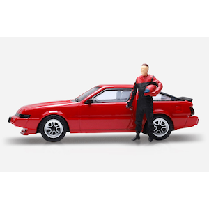 1/64 三菱・スタリオン レッド ＆ ドライバーフィギュア セット