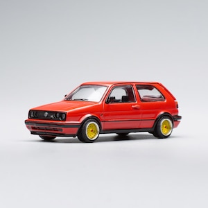 1/64 VOLKSWAGEN GOLF GTI MK2 RED【PR64003】