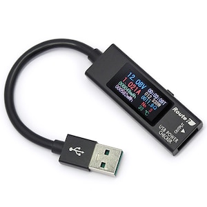 ���[�g�A�[���bQC3.0�Ή� ���^��➑� USB�ȈՓd���E�d���`�F�b�J�[ ���@�\�J���[�\���bRT-USBVAC7QC