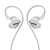 フィーオ｜マイク＆コントローラー搭載　ダイナミック型カナルイヤホンン(シルバー)｜FIO-IEM-JD1-S