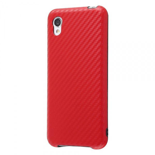 Aquos Sense2 Sh 01l Shv43 Sh M08 Android One S5用 Tpuソフトケース 耐衝撃light Carbon カーボンレッド Joshin Webショップ 通販 レイアウト Rt Aqse2cp3 Cr