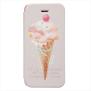 Happymori�biPhone SE/5s/5�p �蒠�^�P�[�X Le Petit BonBon�i�A�C�X�N���[���j�bHM2460I5S
