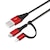 �o�f�`�b�ϊ��R�l�N�^�t�� 2in1 USB�^�t�P�[�u��(Lightning��micro USB) 50cm�i���b�h���u���b�N�j�bPG-LMC05M01BK