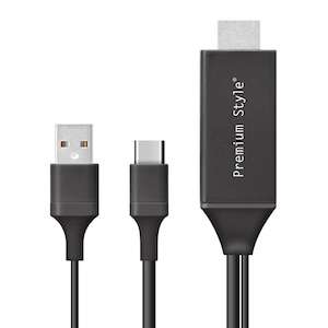 �o�f�`�bUSB-C�R�l�N�^ HDMI�~���[�����O�P�[�u�� 2m�i�u���b�N�j�bPG-UCTV2MBK
