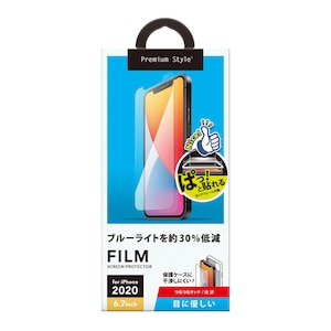 �o�f�`�biPhone 12 Pro Max�p �t���ی�t�B���� Premium Style ����t �u���[���C�g�J�b�g ����bPG-20HBL01