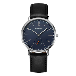 BERING�bClassic Scandinavian Small second �� Leather�y�݌ɏ����z