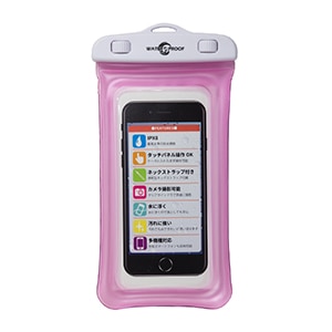 NATURALdesign�b�X�}�[�g�t�H���h���|�[�` WATER PROOF�i�s���N�j�bWP03