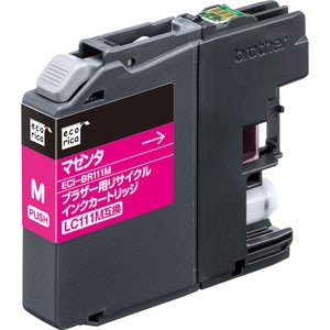 エコリカ｜［ブラザー LC111M 互換］リサイクルインクカートリッジ（マゼンタ）｜ECI-BR111M