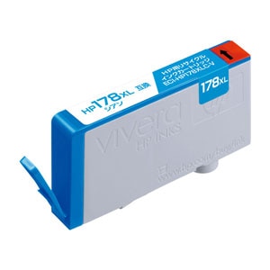 エコリカ｜［HP CB323HJ 互換］リサイクルインクカートリッジ（シアン）｜ECI-HP178XLC-V