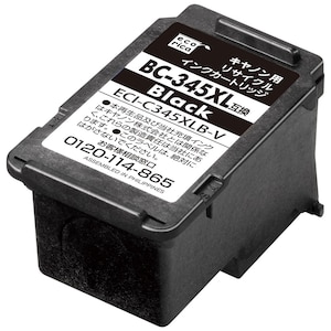 エコリカ｜［キヤノン BC-345XL 互換］リサイクルインクカートリッジ （ブラック・大容量）｜ECI-C345XLB-V