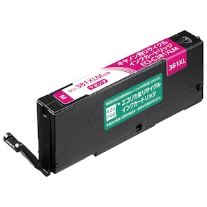 エコリカ｜［キヤノン BCI-381XLM 互換］リサイクルインクカートリッジ（染料マゼンタ）｜ECI-C381XLM