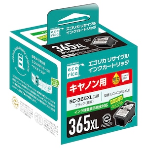 エコリカ｜［キャノン BC-365XL 互換］リサイクルインクカートリッジ（ブラック）｜ECI-C365XLB