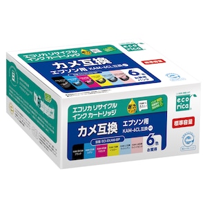 エコリカ｜［エプソン KAM-6CL 互換］リサイクルインクカートリッジ（6色パック）｜ECI-EKAM-6P