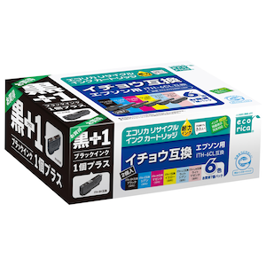 エコリカ｜［エプソン ITH-6CL+ITH-BK 互換］リサイクルインク（6色パック＋ブラックインク1本）｜ECI-EITH6P+BK