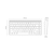 NuPhy�b�j���[�t�B�b�n�C�v���t�@�C�����J�j�J���L�[�{�[�h (�p��z�� Ansi�EBrown Max�� �^�N�^�C�� Lunar White)�bN75MWB