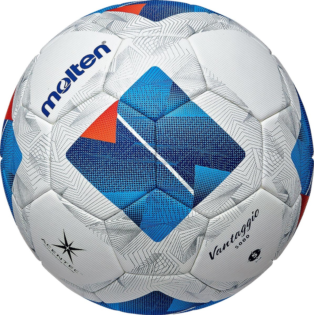 サッカーボール 5号球 ヴァンタッジオ4900土用(ホワイト×ブルー