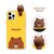 LINE FRIENDS�biPhone 12 mini�p �t�B�M���A�t���J���[�\�t�g�P�[�X�iSNEAK PEEK BROWN�j�bKCE-CSB024