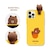 LINE FRIENDS�biPhone 12 mini�p �t�B�M���A�t���J���[�\�t�g�P�[�X�iBASKETBALL BROWN�j�bKCE-CSB025