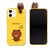 LINE FRIENDS�biPhone 12 mini�p �t�B�M���A�t���J���[�\�t�g�P�[�X�iDRAWING BROWN�j�bKCE-CSB027
