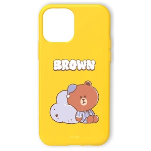LINE FRIENDS�biPhone 12/12 Pro�p Dreamy Night �J���[�\�t�g�P�[�X�iBROWN�j�bKCE-CSB071
