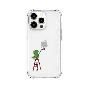 AKAN�biPhone 13 Pro�i6.1�C���`�j�p �w�ʃJ�o�[�^ TPU�^�t�N���A�P�[�X �y�C���e�B���O�i�O���[���j�bAK21000I13P