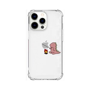 AKAN�biPhone 13 Pro�i6.1�C���`�j�p �w�ʃJ�o�[�^ TPU�^�t�N���A�P�[�X �����΁i�s���N�j�bAK21003I13P