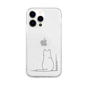 AKAN�biPhone 13 Pro�i6.1�C���`�j�p �w�ʃJ�o�[�^ TPU�N���A�P�[�X�iSIRONEKO�j�bAK21018I13P