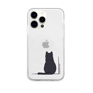 AKAN�biPhone 13 Pro�i6.1�C���`�j�p �w�ʃJ�o�[�^ TPU�N���A�P�[�X�iKURONEKO�j�bAK21019I13P