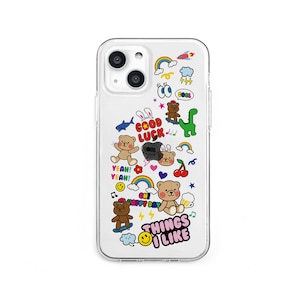 Dparks�biPhone 13 mini�i5.4�C���`�j�p �w�ʃJ�o�[�^ TPU�N���A�P�[�X�iTHINGS I LIKE�j�bDS21111I13MN
