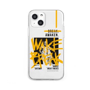 Dparks�biPhone 13�i6.1�C���`�j�p �w�ʃJ�o�[�^ TPU�N���A�P�[�X AWAKEN�iYELLOW�j�bDS21141I13
