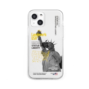 Dparks�biPhone 13�i6.1�C���`�j�p �w�ʃJ�o�[�^ TPU�N���A�P�[�X LANDMARK�iUSA�j�bDS21150I13
