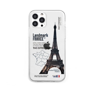 Dparks�biPhone 13 Pro�i6.1�C���`�j�p �w�ʃJ�o�[�^ TPU�N���A�P�[�X LANDMARK�iFRANCE�j�bDS21184I13P