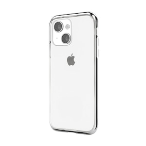 motomo�biPhone 13�i6.1�C���`�j�p �w�ʃJ�o�[�^ INO LINE INFINITY CLEAR�P�[�X�i�V���o�[�j�bMT21572I13SV