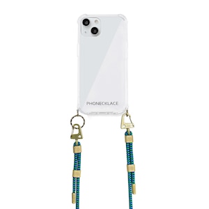 PHONECKLACE�biPhone 13�i6.1�C���`�j�p �w�ʃJ�o�[�^ �N���X�{�f�B�X�g���b�v�t�� �N���A�P�[�X�iSea�j�bPN21595I13SE