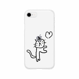 AKAN�biPhone SE(��3/2����)/8/7�p �\�t�g�N���A�P�[�X�i�l�R�n�[�g�j�bAK22721ISE3