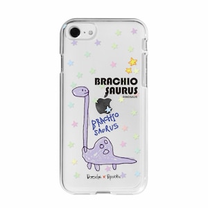 Dparks�biPhone SE(��3/2����)/8/7�p �\�t�g�N���A�P�[�X�iDINO BRACHIOSAURUS�j�bDS22728ISE3