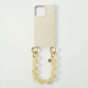 PHONECKLACE�biPhone 13 Pro�p �n���h�`�F�[���X�g���b�v�t���V���R���P�[�X�i�A�C�{���[�j�bPN23266I13PIV
