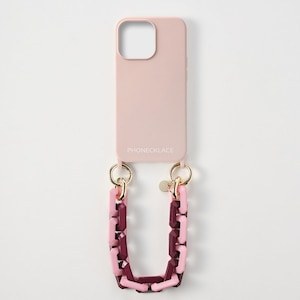 PHONECKLACE�biPhone 13 Pro�p �n���h�`�F�[���X�g���b�v�t���V���R���P�[�X�i�p�E�_�[�s���N�j�bPN23268I13PPK