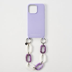 PHONECKLACE�biPhone 13 Pro�p �n���h�`�F�[���X�g���b�v�t���V���R���P�[�X�i���x���_�[�j�bPN23269I13PLV
