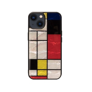 ikins�i�A�C�L���X�j�biPhone 14�p �w�ʃJ�o�[�^ �V�R�L�P�[�X�iMondrian�j�bI23579I14