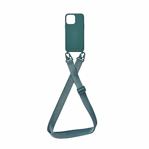 PHONECKLACE�biPhone 14 Pro�p �o���h�V�����_�[�X�g���b�v�t���V���R���P�[�X�i�A�[�~�[�O���[���j�bPN23882I14PGN