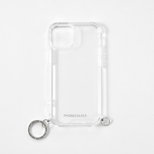 PHONECKLACE�biPhone 14 Plus�p �X�g���b�v�p�����O�t���N���A�P�[�X�i�V���o�[�`���[���j�bPN23894I14MSV