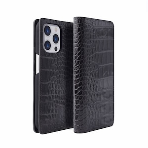 abbi�biPhone 14 Pro Max�p LIPARI �C�^���A�����U�[�_�C�A���[�P�[�X�i�u���b�N�j�bABS24090I14PMBK