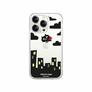 abbi�b[�������C�Z���X�i] iPhone 14 Pro�p �l�R�}���W���E�\�t�g�N���A�P�[�X�i�Ԃ��}���g�j�bABF24241I14P