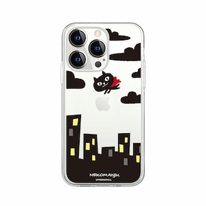 abbi�b[�������C�Z���X�i] iPhone 14 Pro Max�p �l�R�}���W���E�\�t�g�N���A�P�[�X�i�Ԃ��}���g�j�bABF24261I14PM