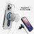 MOMO STICK�biPhone 15 Pro�p Mag Grip �����Y�K�[�h��̌^�N���A�P�[�X�i�_�[�N�O���[���j�bMMS25311I15PR