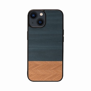 Man��Wood�biPhone 15�p MagSafe�Ή��V�R�؃P�[�X�iDenim�j�bI25510I15